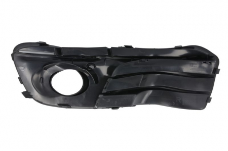 Grila bara fata Dreapta (cu orificii pentru lampa ceata, plastic, crom/negru) potrivit AUDI Q5 10.08-05.17 11.08-06.12 [3]