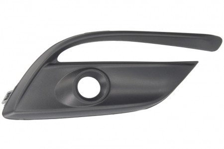 Grile - Grila bara fata Dreapta (cu orificii pentru lampa ceata, plastic, negru) potrivit MAZDA 3 dupa 2013 2017-2019