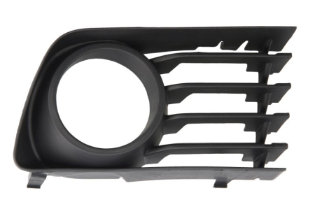 Elemente bara - Grila bara Fata Dreapta cu orificii proiector ceata, plastic, negru potrivita TOYOTA PRIUS 2003-2009