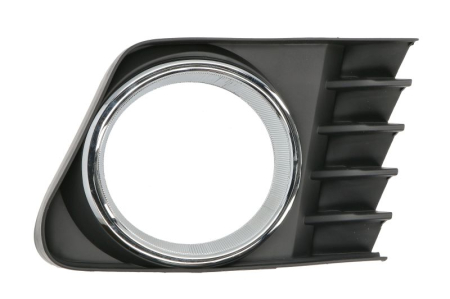 Elemente bara - Grila bara Fata Dreapta cu orificii proiector ceata, plastic, negru potrivit TOYOTA PRIUS PLUS 05.11-