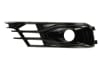 Grila bara fata dreapta cu ornament cromat cu locas proiectoare, plastic, negru/crom potrivit AUDI A6 C7 20115-2018 [2]