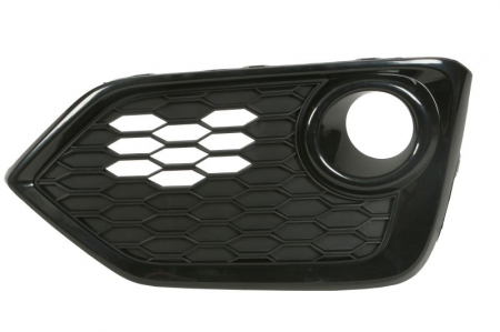 Grila bara fata dreapta potrivit HONDA CIVIC X dupa 2015 - (locas proiector, plastic, negru lucios) [0]