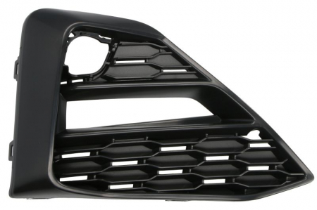Grile - Grila bara fata dreapta model pachet M, cu locas proiectoare, plastic, negru potrivit BMW 2 Active Tourer F45, F46, 2 Gran Tourer F46 dupa 2018