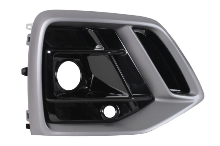 Elemente bara - Grila bara Fata Dreapta RS, cu orificii senzori parcare, plastic, negru lucios/titan potrivit AUDI Q5 06.16- 01.17-10.20