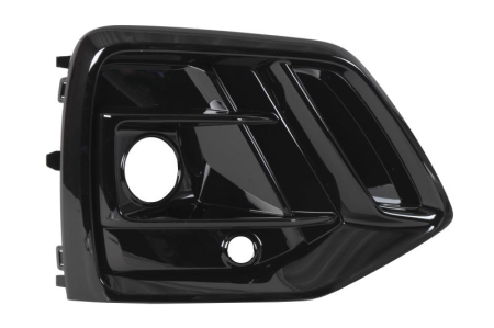 Elemente bara - Grila bara Fata Dreapta S-LINE, cu orificii proiector ceata, cu orificii senzori parcare, negru lucios potrivit AUDI Q5 06.16- 01.17-10.20
