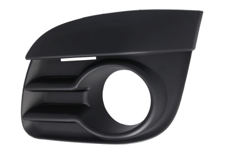 Grile - Grila bara fata Dreapta/Stanga (2 buc., cu orificii proiector ceata, plastic, negru) potrivit CITROEN C2 2008-2009