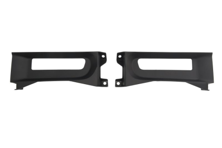 Grile - Grila bara fata Dreapta/Stanga (cu orificiul barei de tractare; set, plastic, negru) potrivit RAM TRUCK RAM IV, RAM V dupa 2013