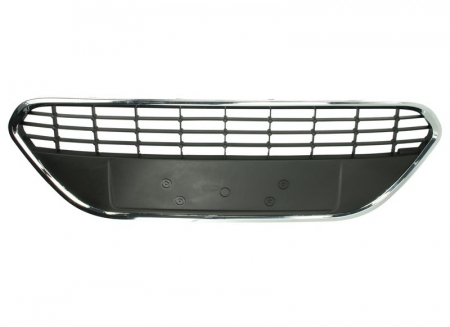 Grile - Grila bara fata mijloc potrivit FORD FOCUS 2008-2012 - set, negru/crom