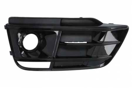 Grila bara fata S-LINE, cu locas proiectoare, plastic, negru lucios potrivit AUDI Q5 FY 2017-2020 Elemente bara - Grila bara fata S-LINE, cu locas proiectoare, plastic, negru lucios potrivit AUDI Q5 FY 2017-2020