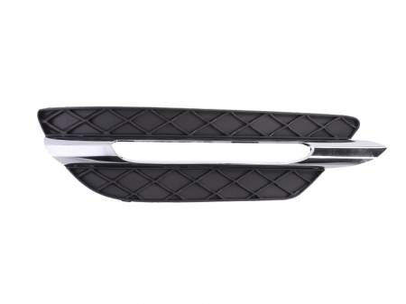 Grila bara fata stanga AVANTGARDE/ELEGANCE, cu locas lumini zi, negru/crom MERCEDES Clasa C T-MODEL (S204), C (W204) intre 2011-2014 [3]