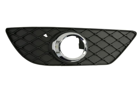 Elemente bara - Grila bara Fata Stanga cu cadru, cu orificii proiector ceata, crom/negru-mat potrivita MERCEDES C C204, C T-MODEL S204, C W204 dupa 2007 2011-2013