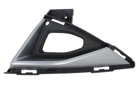 Grile - Grila bara fata Stanga (cu dunga cromata, negru) potrivit NISSAN QASHQAI III J12 2021-2024