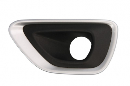 Grile - Grila bara fata stanga cu locas proiectoare, aluminiu/negru JEEP GRAND CHEROKEE 4 IV WK2 intre 2013-2016