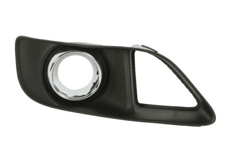 Elemente bara - Grila bara fata Stanga cu locas proiector plastic, crom/negru potrivit CHRYSLER 300C; LANCIA THEMA 2004-2014