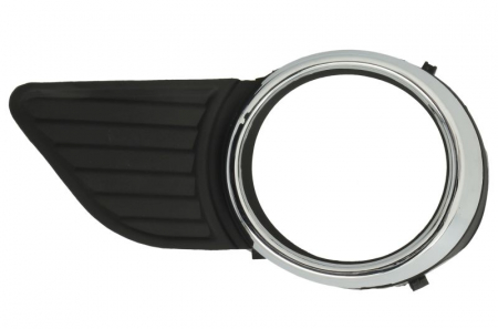 Elemente bara - Grila bara fata potrivit Toyota Sienna 2010-2017 - Stanga cu locas proiector plastic, crom/negru