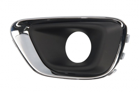 Grila bara fata Stanga (cu orificii pentru lampa ceata, plastic, crom/negru) potrivit JEEP COMPASS 05.11- 03.11-11.16