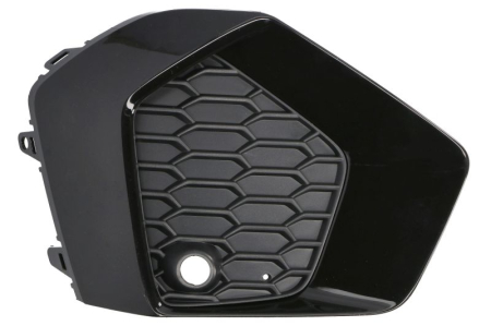 Elemente bara - Grila bara Fata Stanga cu orificii senzori parcare, plastic, negru/negru-mat potrivit AUDI A3, A3 ALLSTREET 11.19- 07.16-