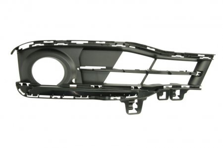 Grila bara fata Stanga (cu un loc pentru dunga, SPORT, cu orificii pentru lampa ceata, plastic, negru) potrivit BMW 3 (F30, F80), 3 (F31) 11.11-06.19 09.14-06.17 [0]