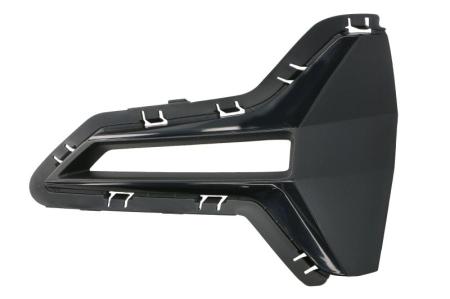 Grile - Grila bara Fata Stanga (exterior, cu gauri LED, plastic, negru lucios, BASIS) potrivit BMW 3 G20, G21 2018-2022