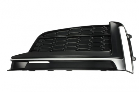 Grile - Grila bara fata stanga Ornament crom S5, negru mat AUDI A5 F5 dupa 2016