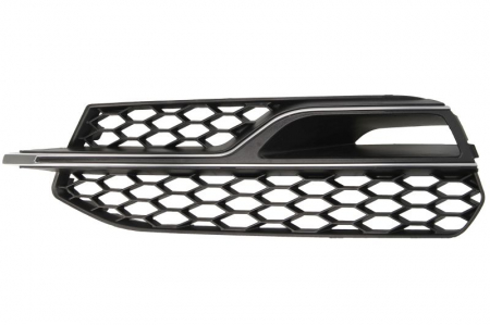 Grila bara fata stanga (S-LINE, locas proiector, plastic, crom/negru) AUDI A3 2008-2016 [0]