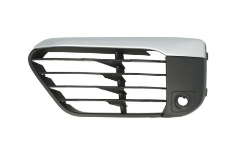 Grile - Grila bara fata stanga X-Line, cu locas senzori, plastic, negru/argintiu BMW X1 intre 2015-2019
