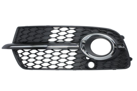 Grila bara Stanga S-LINE, cu orificii senzori parcare, plastic, crom/negru potrivit AUDI Q5 10.08-05.17 11.08-06.12 Elemente bara - Grila bara Stanga S-LINE, cu orificii senzori parcare, plastic, crom/negru potrivit AUDI Q5 10.08-05.17 11.08-06.12