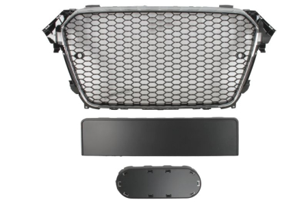 Grile - Grila fata potrivita AUDI A4 B8 2011-2016 (crom/negru lucios)