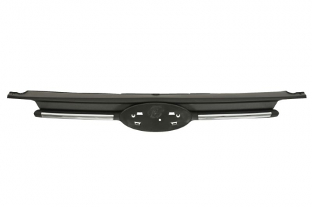 Grile - Grila fata (cu dunga, crom/negru) potrivit FORD TOURNEO CUSTOM V362, TRANSIT CONNECT, TRANSIT CONNECT V408/MINIVAN, TRANSIT COURIER B460 1.0H-2.2D dupa 2012 dupa 2012