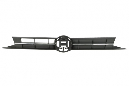 Grile - Grila fata (cu dunga, crom/negru) potrivit VW POLO VI 1.0-2.0 06.17- 09.17-