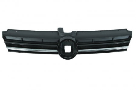 Grile - Grila fata (cu dungi cromate, negru) potrivit VW GOLF ALLTRACK VII, GOLF SPORTSVAN VII, GOLF VII 1.0-Electric 12.14-01.21