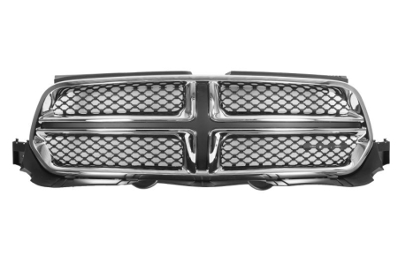 Grile - Grila fata Interior potrivita DODGE DURANGO III 2011-2013 (cu stipe cromate, negru)