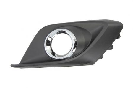 Elemente bara - Grila Fata Dreapta (cu orificii lampa ceata, crom/gri inchis) potrivit MAZDA 3 dupa 2013 dupa 2013