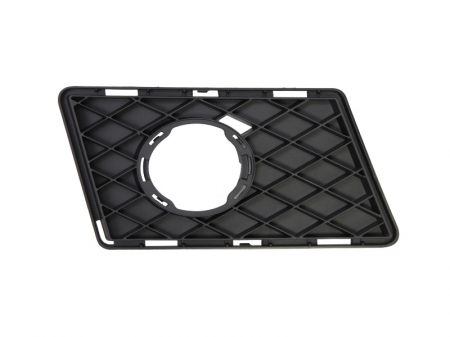 Elemente bara - Grila Fata Dreapta (cu orificii lampa ceata, negru) potrivit MERCEDES GLK (X204) 2008-2015 2008-2012