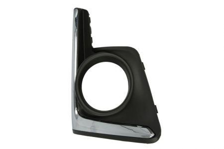 Grila Fata Dreapta (cu orificii lampa ceata, plastic, crom/negru) potrivit SUBARU XV 03.12- 01.16-06.18 [0]