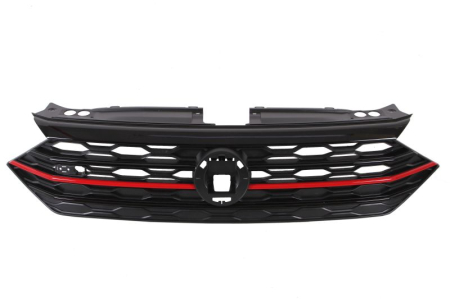 Grile - Grila fata potrivita VW JETTA V USA 2018-2021 (GLI, negru lucios/rosu)