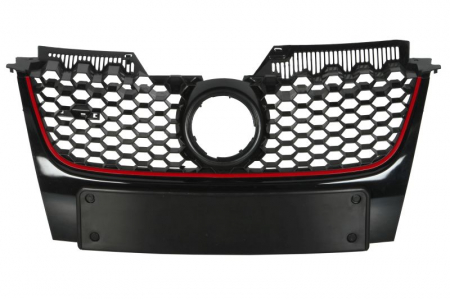 Grile - Grila fata potrivit VW GOLF 2003-2010 - GTI, negru/rosu