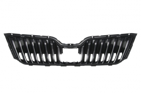Grile - Grila fata Mijloc (garnituri cromate, negru lucios) potrivit SKODA SUPERB III 1.4-2.0D 03.15-