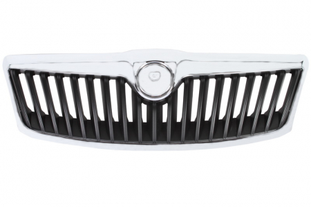 Grile - Grila fata negru/crom SKODA OCTAVIA intre 2008-2013
