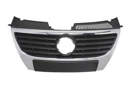 Grile - Grila fata negru emblema mare, negru/crom VW PASSAT intre 2005-2010