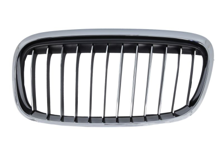 Grile - Grila fata Stanga (cadru cromat; cu dunga superioara cromata, LUXURY, negru) potrivit BMW 2 Active Tourer F45, F46, 2 Gran Tourer F46 09.14-12.18