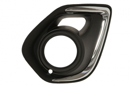 Elemente bara - Grila Fata Stanga (cu orificii lampa ceata, plastic, crom/negru) potrivit MITSUBISHI ASX 02.10-