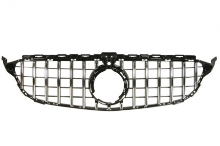 Grile - Grila radiator (AMG/GT, negru lucios/crom) potrivit MERCEDES C-KLASA W205 2018-2021