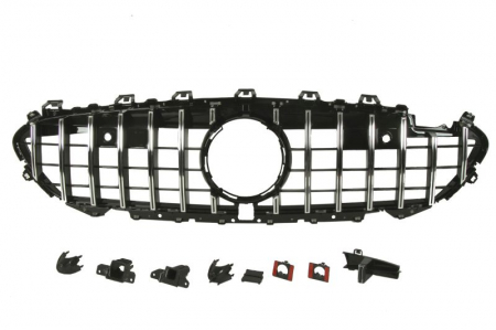 Grile - Grila radiator (AMG/GT, negru lucios/crom) potrivit MERCEDES CLS C257 dupa 2017