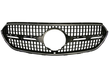 Grile - Grila radiator (cadru cromat, negru-mat) potrivit MERCEDES GLC X254 dupa 2022