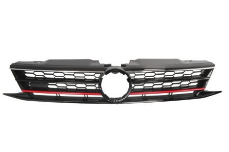 Grile - Grila radiator crom/negru/rosu potrivit VW JETTA IV 1.2-2.0D 2014-2018