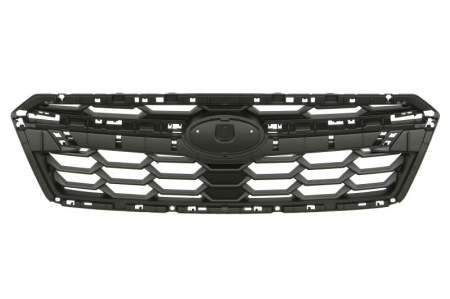 Grile - Grila radiator cu gaura emblemei, negru potrivit SUBARU XV 1.6/2.0/2.0H 04.17-