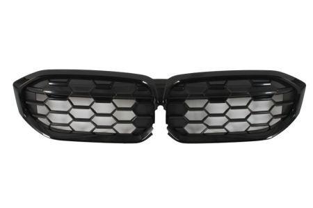 Grile - Grila radiator (cu gaura pentru camera, Shadow line, lucios/negru) potrivit BMW 3 G20, G21 dupa 2022