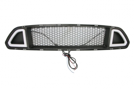 Caroserie - Grila radiator cu lumini de zi, negru potrivit FORD USA MUSTANG 2.3/5.0 2015-2018
