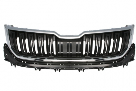 Grila radiator cu ornamente negru/crom potrivit SKODA KODIAQ dupa 2017 [0]